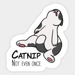 Catnip Not Even Once Sticker